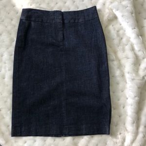 J. Crew Stretch Denim Pencil Skirt